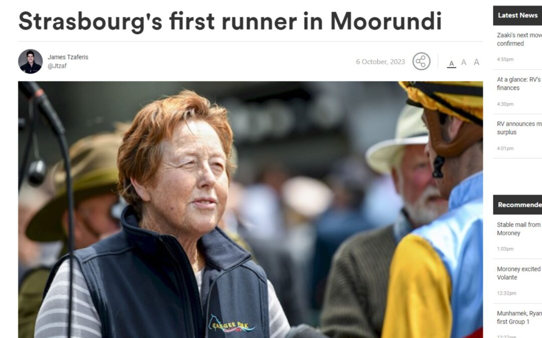 Strasbourg’s first runner in Moorundi